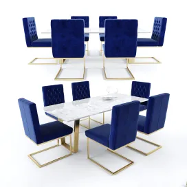 Cameron velvet dining chair